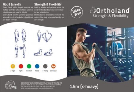 Egzersiz Bandı 46 Metre / Gri / X-Heavy