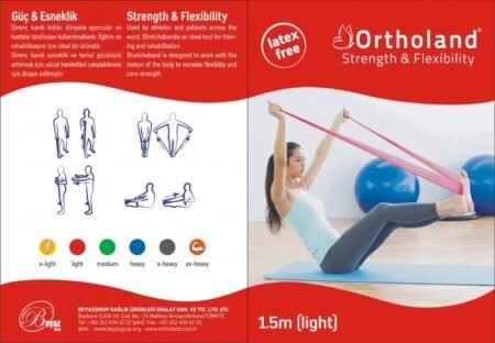 Egzersiz Bandı 46 Metre / Kırmızı / Lıght